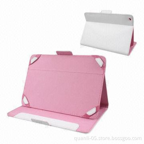 PU or Fabric Book Standing Cases for iPad 4/3 Mini with Elegant